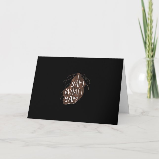 Tarjeta Soy lo que Soy - Diseño de chistes (Anverso)