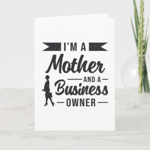 Tarjeta Soy madre y dueña de negocios regalo