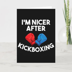 Tarjeta Soy más agradable después de kickboxing Fighting C