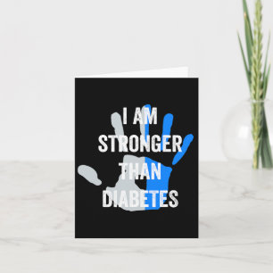 Tarjeta Soy Más Fuerte Que La Diabetes - Diabeto Tipo Uno