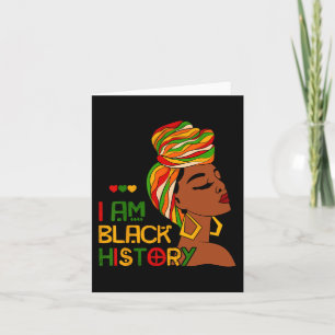 Tarjeta Soy Mes de la Historia Negra Afroamericano Junetee