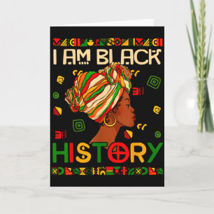 Tarjeta Soy Mes de la Historia Negra Afroamericano Para Mu