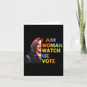 Tarjeta Soy Mujer Observarme Kamala Harris Waltz 24