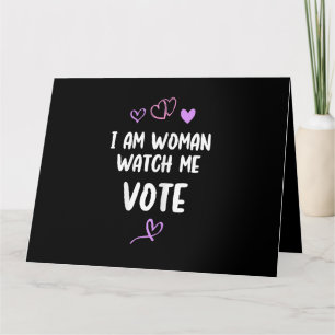 Tarjeta Soy Mujer Observarme Votar
