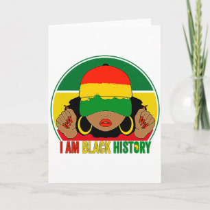 Tarjeta Soy mujeres de la historia negra, chicas, mes de l