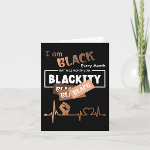 Tarjeta Soy negro cada mes pero este mes soy negro