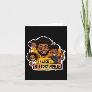 Tarjeta Soy negro mes de la historia Orgullo africano Puño