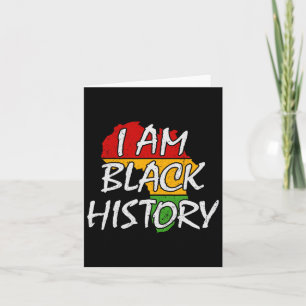 Tarjeta Soy negro, mes de la historia, periodo de la guerr