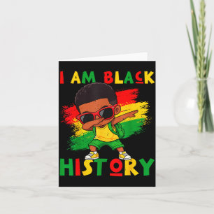 Tarjeta Soy niño negro mes de la historia negra melanina n