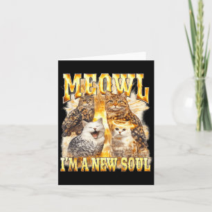 Tarjeta Soy Nueva Alma Meowl Gato Lujurioso Búho
