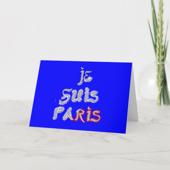 Tarjeta Soy París Arte Impreso (Anverso)