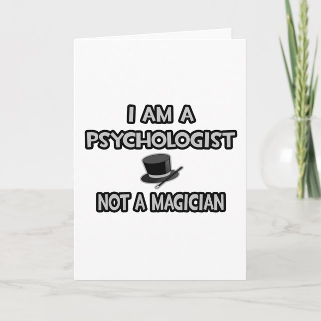 Tarjeta Soy Psicólogo... No es un mago (Anverso)