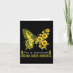 Tarjeta Soy Sobreviviente Sarcoma Sensibilización sobre el