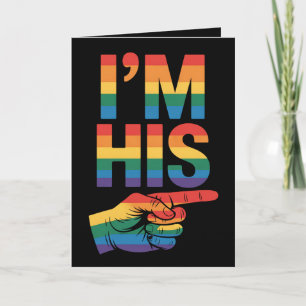 Tarjeta Soy su pareja gay coincidiendo con el orgullo LGBT