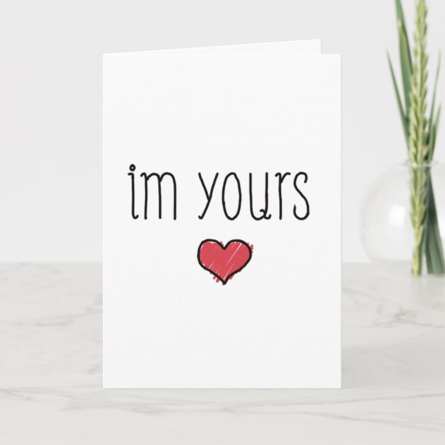 TARJETA **SOY TUYO PARA SIEMPRE Y SIEMPRE** AMOR (Anverso)