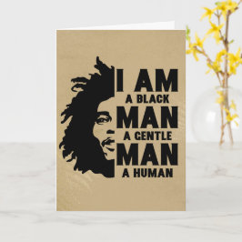 Tarjeta Soy un africano negro que luce el Día del Padre de