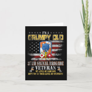 Tarjeta Soy Un Antiguo Y Gruñón De La Brigada 35 Veterano