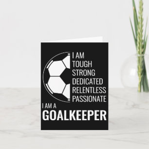 Tarjeta Soy Un Arquero - Jugador De Fútbol