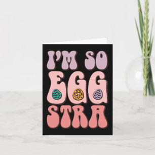 Tarjeta Soy un conejo tan extra lindo, caza de huevos, ret