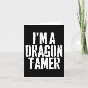 Tarjeta Soy un disfraz de Halloween divertido de Dragon Ta