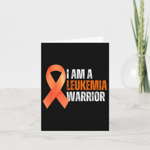 Tarjeta Soy Un Guerrero De La Leucemia, Ora De Conciencia