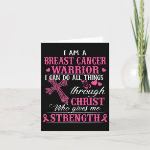 Tarjeta Soy Un Guerrero Del Cáncer De Mama Que Puedo Hacer
