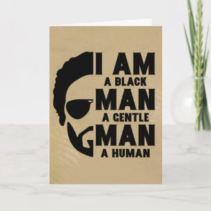 Tarjeta Soy Un Hombre Negro Afro Barba Personalizable De O
