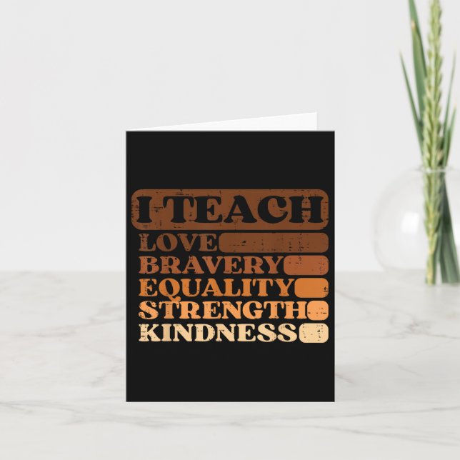 Tarjeta Soy un hombre negro Inspirador hombre negro histor (Anverso)