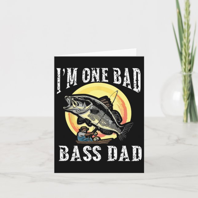 Tarjeta Soy un malo de papá Largemouth B (Anverso)