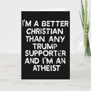 Tarjeta Soy un mejor cristiano que cualquier partidario de