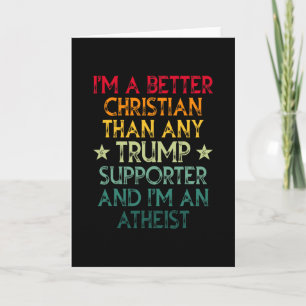 Tarjeta Soy un mejor cristiano que cualquier partidario de