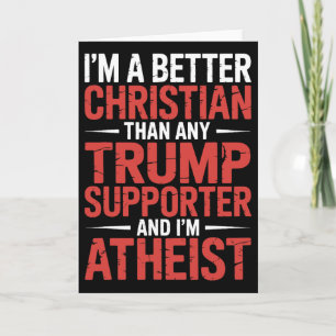 Tarjeta Soy un mejor cristiano que cualquier partidario de