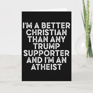Tarjeta Soy un mejor cristiano que cualquier partidario de