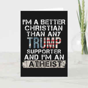 Tarjeta Soy un mejor cristiano que cualquier partidario de
