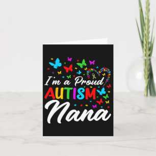 Tarjeta Soy un orgulloso autismo nana de las cintas de sen