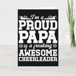 Tarjeta Soy un orgulloso Cheer Papá de un abuelo Papa porr