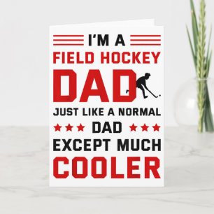 Tarjeta Soy un papá de hockey sobre hierba como un papá no