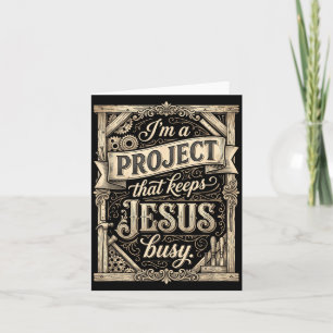 Tarjeta Soy un proyecto que mantiene ocupado a Jesús Fe vi
