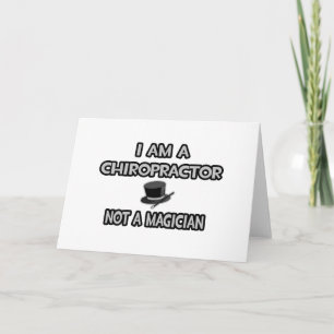 Tarjeta Soy Un Quiropráctico... No un mago