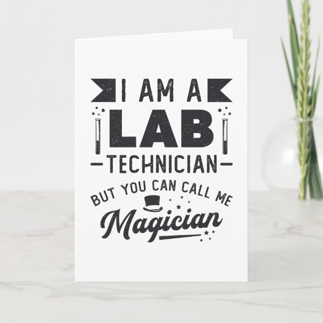 Tarjeta Soy Un Regalo De Laboratorio Científico Técnico De (Anverso)