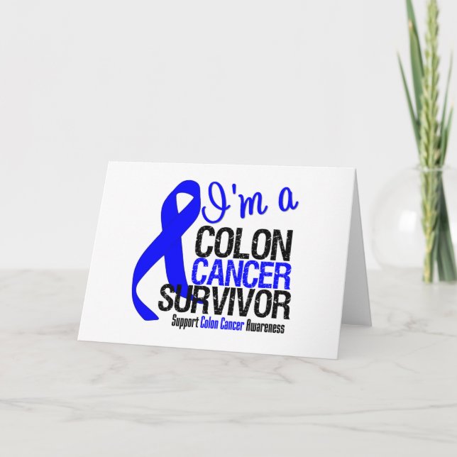 Tarjeta Soy un sobreviviente de cáncer de colon (Anverso)