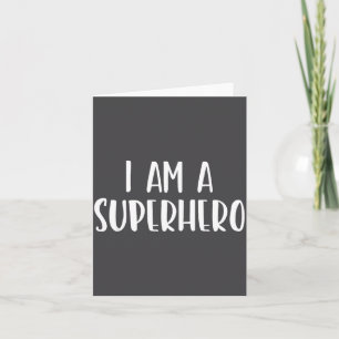 Tarjeta Soy un superhéroe de Halloween, mi disfraz es fáci