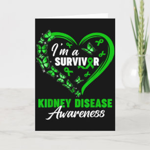 Tarjeta Soy un superviviente de la enfermedad renal, conci