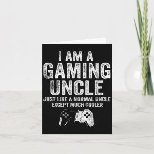 Tarjeta Soy Un Tío De Juego Gracioso Video Gamer Regalo G