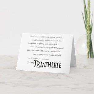 Tarjeta Soy un Triathlete