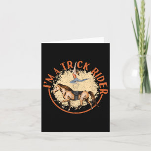 Tarjeta Soy Un Trick Rider Horseback Montando Graciosos Ca