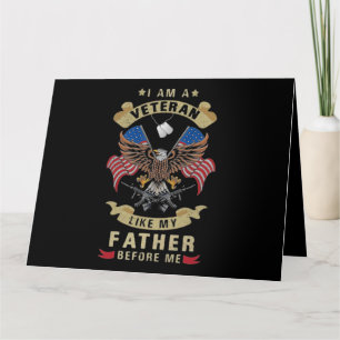 Tarjeta Soy Un Veterano Como Mi Padre Antes Que Yo 1