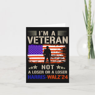 Tarjeta Soy un veterano, no un tonto ni un perdedor Anti T
