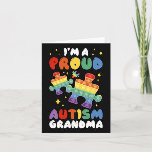 Tarjeta Soy una abuela orgullosa del autismo
