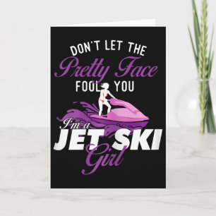 Tarjeta Soy una chica de moto de agua - Amante del jet ski